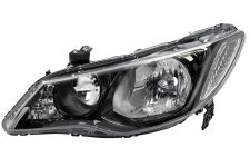 PHARE AVANT HONDA CIVIC 2009-2012 4 PORTES / BASE NOIRE / GAUCHE