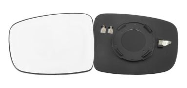 VERRE DE RÉTROVISEUR HYUNDAI I10 2008-2010 AVEC SUPPORT / CHAUFFANT / CONVEXE / GAUCHE