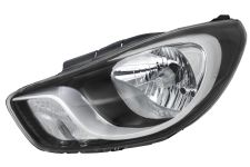 PHARE AVANT HYUNDAI I10 2010-2013 BASE NOIRE / GAUCHE