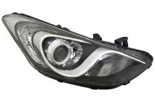 PHARE AVANT HYUNDAI I30 2012-2016 LAMPE H7+H7+H7 / DETAIL CHROMÉ / DROIT