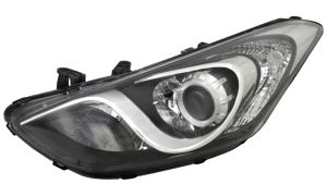 PHARE AVANT HYUNDAI I30 2012-2016 LAMPE H7+H7+H7 / DETAIL CHROMÉ / GAUCHE