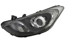PHARE AVANT HYUNDAI I30 2012-2016 LAMPE H7+H7+H7 / DETAIL NOIR / GAUCHE