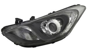 PHARE AVANT HYUNDAI I30 2012-2016 LAMPE H7+H7+H7 / DETAIL NOIR / GAUCHE