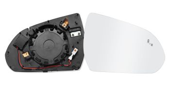 VERRE DE RÉTROVISEUR HYUNDAI ELANTRA 2016-2019 AVEC SUPPORT / CHAUFFANT / SIDE ASSIST / CONVEXE / DROIT