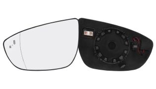 VERRE DE RÉTROVISEUR HYUNDAI I20 2020-> AVEC SUPPORT / CHAUFFANT / SIDE ASSIST / ASPHÉRIQUE / GAUCHE