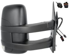 RÉTROVISEUR IVECO DAILY 2006-2012 BRAS LONG / MANUEL / FEU CLIGNOTANT / ANTENNE / DROIT