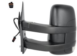 RÉTROVISEUR IVECO DAILY 2006-2012 BRAS LONG / MANUEL / FEU CLIGNOTANT / GAUCHE