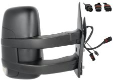 RÉTROVISEUR IVECO DAILY 2006-2012 BRAS LONG / ÉLÉCTRIQUE / CHAUFFANT / FEU CLIGNOTANT / ANTENNE / DROIT