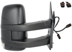 RÉTROVISEUR IVECO DAILY 2006-2012 BRAS LONG / ÉLÉCTRIQUE / CHAUFFANT / FEU CLIGNOTANT / DROIT