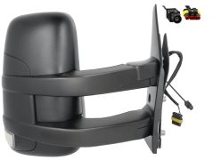 RÉTROVISEUR IVECO DAILY 2012-2014 BRAS LONG / MANUEL / FEU CLIGNOTANT / ANTENNE / DROIT