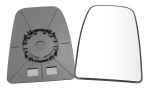 VERRE DE RÉTROVISEUR IVECO DAILY 2014-2019 BRAS COURT / AVEC SUPPORT / SUPÉRIEURE / CONVEXE / DROIT