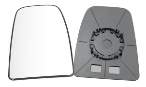 VERRE DE RÉTROVISEUR IVECO DAILY 2014-2019 BRAS COURT / AVEC SUPPORT / SUPÉRIEURE / CONVEXE / GAUCHE