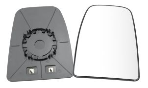 VERRE DE RÉTROVISEUR IVECO DAILY 2014-2019 BRAS COURT / AVEC SUPPORT / SUPÉRIEUR / CHAUFFANT / CONVEXE / DROIT