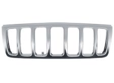 GRILLE JEEP GRAND CHEROKEE 1999-2002 FACE AVANT / EXTERNE / CHROMÉE 