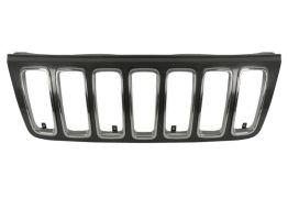 GRILLE JEEP GRAND CHEROKEE 2002-2005 FACE AVANT / EXTERNE / NOIRE / BORD CHROMÉE 