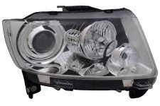 PHARE AVANT JEEP COMPASS 2011-2017 BASE CHROMÉE / DROIT