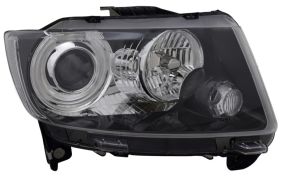 PHARE AVANT JEEP COMPASS 2011-2017 BASE NOIRE / DROIT