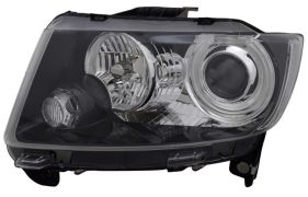 PHARE AVANT JEEP COMPASS 2011-2017 BASE NOIRE / GAUCHE