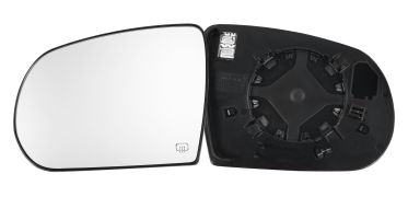 VERRE DE RÉTROVISEUR JEEP COMPASS 2017-2021 AVEC SUPPORT / CHAUFFANT / CONVEXE / GAUCHE