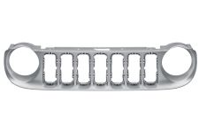 GRILLE JEEP RENEGADE 2014-2018 FACE AVANT / ARGENT GRILLE JEEP RENEGADE 2014-2018 FACE AVANT / ARGENT