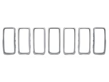 MOULURES GRILLE JEEP RENEGADE 2018-> FACE AVANT / 7 PIÈCES / CHROMÉE