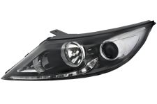 PHARE AVANT KIA SPORTAGE 2010-2014 BASE NOIRE / AVEC FEU DE JOUR / GAUCHE
