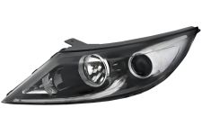 PHARE AVANT KIA SPORTAGE 2014-2016 BASE NOIRE / AVEC FEU DE JOUR / LED / GAUCHE