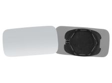 VERRE DE RÉTROVISEUR LANCIA THEMA 1984-1994 AVEC SUPPORT / CONVEXE / BLEU / GAUCHE