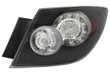 FEU ARRIÈRE MAZDA 3 2003-2007 EXTÉRIEUR / 5 PORTES / BASE NOIRE / LED / DROIT