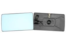 VERRE DE RÉTROVISEUR MERCEDES CLASE E (W124) 1984-1995 AVEC SUPPORT / CHAUFFANT / PLAT / BLEU / GAUCHE