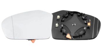 VERRE DE RÉTROVISEUR MERCEDES CLASE B (W245) 2005-2007 AVEC SUPPORT / CHAUFFANT/ ASPHÉRIQUE / GAUCHE