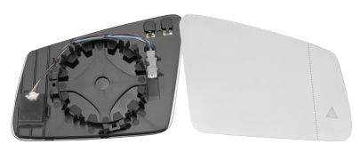 VERRE DE RÉTROVISEUR MERCEDES CLASE C (W204) 2011-2014 AVEC SUPPORT / CHAUFFANT / SIDE ASSIST / ASPHÉRIQUE / DROIT