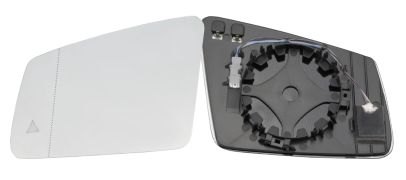 VERRE DE RÉTROVISEUR MERCEDES CLASE C (W204) 2011-2014 AVEC SUPPORT / CHAUFFANT / SIDE ASSIST / ASPHÉRIQUE / GAUCHE