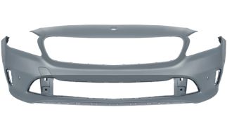 PARE-CHOCS MERCEDES CLASE A (W176) 2015-2018 AVANT / SANS TROUS MOULURES INFÉRIEUR / AVEC 4 CAPTEUR / AVEC PARK ASSIST / AVEC APPRET