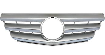 GRILLE MERCEDES CLASE B (W245) 2008-2011 FACE AVANT / CHROMÉE / GRIS ARGENT 