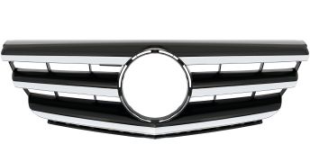 GRILLE MERCEDES CLASE B (W245) 2008-2011 FACE AVANT / CHROMÉE / NOIRE 