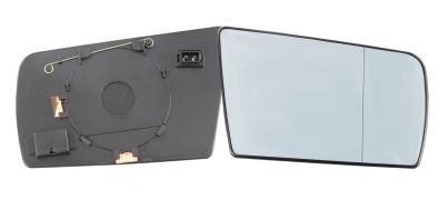 VERRE DE RÉTROVISEUR MERCEDES CLASE S (W140) 1995-1998 AVEC SUPPORT / CHAUFFANT / ASPHÉRIQUE / BLEU / DROIT