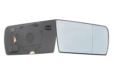 VERRE DE RÉTROVISEUR MERCEDES CLASE E (W210) 1995-2000 AVEC SUPPORT / CHAUFFANT / ASPHÉRIQUE / BLEU / DROIT