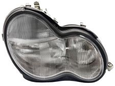 PHARE AVANT MERCEDES CLASE C (W203) 2000-2004 HYDRAULIQUE / LAMPES H7+H7 / DROIT