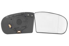 VERRE DE RÉTROVISEUR MERCEDES CLASE E (W211) 2002-2006 AVEC SUPPORT / CHAUFFANT / ASPHÉRIQUE / DROIT