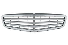 GRILLE MERCEDES CLASE C (W204) 2007-2011 FACE AVANT / MODÈLE ELEGANCE / CHROMÉE / GRIS