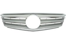 GRILLE MERCEDES CLASE C (W204) 2007-2011 FACE AVANT / MODÈLE AMG / CHROMÉE / ARGENT