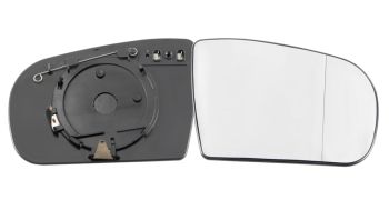 VERRE DE RÉTROVISEUR MERCEDES CLASE E (W210) 2000-2002 AVEC SUPPORT / CHAUFFANT / ASPHÉRIQUE / DROIT