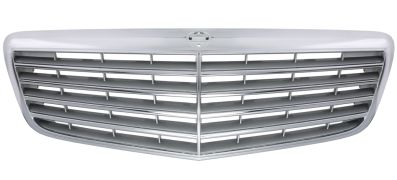 GRILLE MERCEDES CLASE E (W211) 2006-2009 FACE AVANT / MODÈLE CLASSIC / ELEGANCE / CHROMÉE / GRIS
