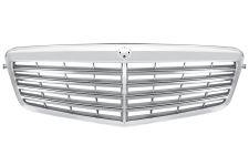 GRILLE MERCEDES CLASE E (W212) 2009-2013 FACE AVANT / CHROMÉE / GRIS ARGENT