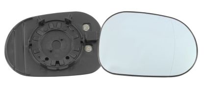 VERRE DE RÉTROVISEUR MERCEDES CLASE M (W163) 1998-2002 AVEC SUPPORT / CHAUFFANT / ASPHÉRIQUE / BLEU / DROIT