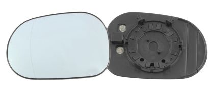 VERRE DE RÉTROVISEUR MERCEDES CLASE M (W163) 1998-2002 AVEC SUPPORT / CHAUFFANT / ASPHÉRIQUE / BLEU / GAUCHE