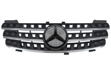 GRILLE MERCEDES CLASE M (W164) 2005-2008 FACE AVANT / COMPLÈTE / NOIRE / CHROMÉE