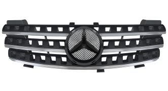 GRILLE MERCEDES CLASE M (W164) 2005-2008 FACE AVANT / COMPLÈTE / NOIRE / CHROMÉE