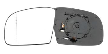 VERRE DE RÉTROVISEUR MERCEDES CLASE M (W164) 2005-2008 AVEC SUPPORT / CHAUFFANT / ASPHÉRIQUE / GAUCHE